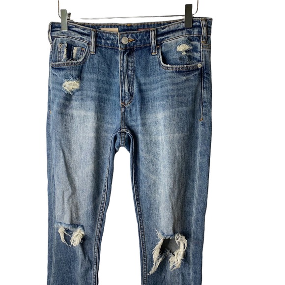 Anthropologie Pilcro and the Letterpress Sustainable Distressed Ankle Jeans 25 - Picture 3 of 9